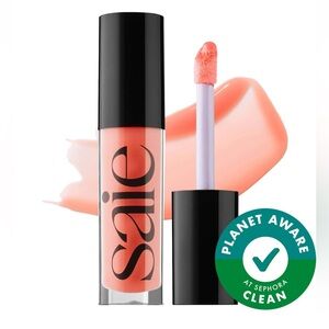 Saie Glossybounce high shine hydrating lip gloss oil